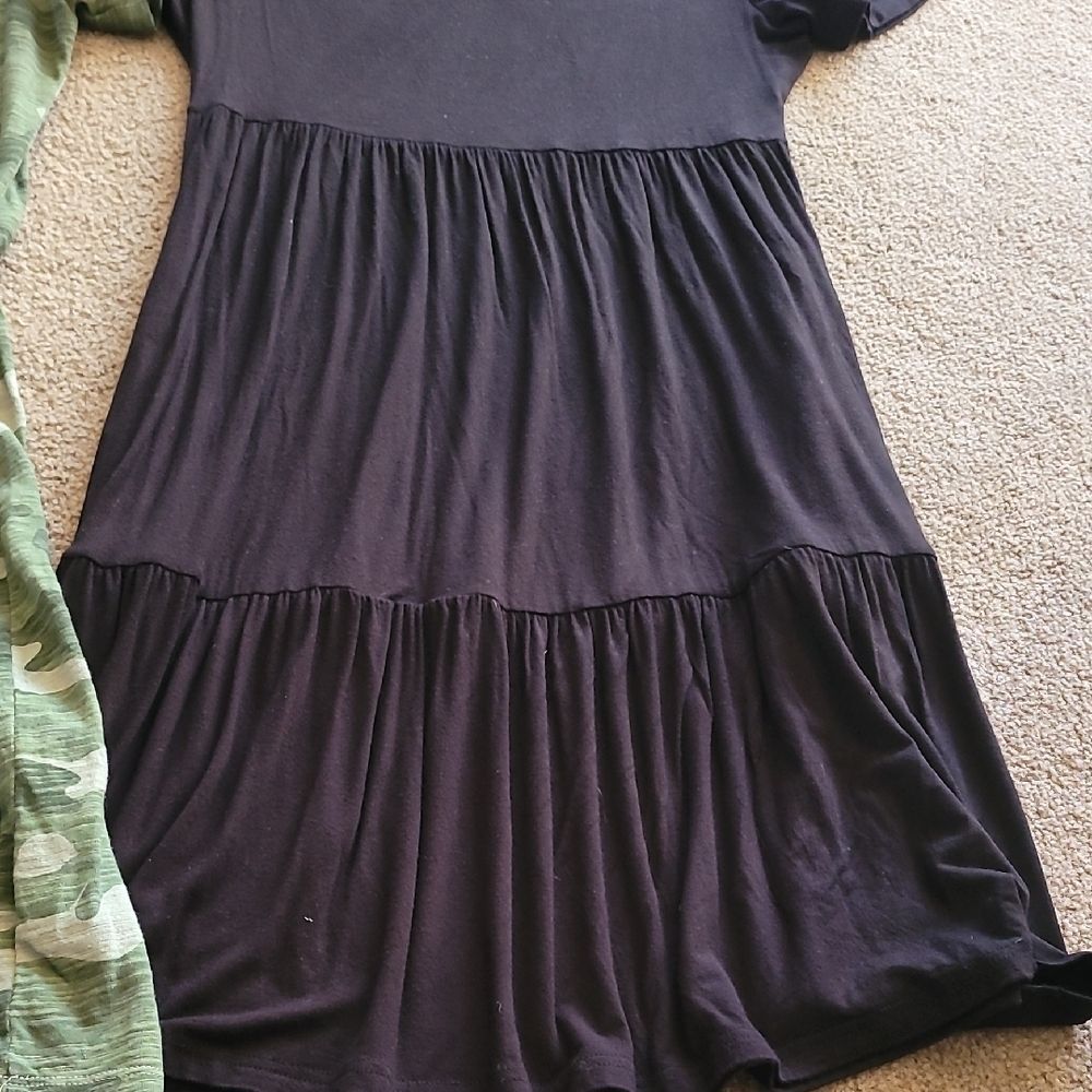 Womens, Medium Camouflage and Black Casual Dress Lot Of 2 - Picture 6 of 6